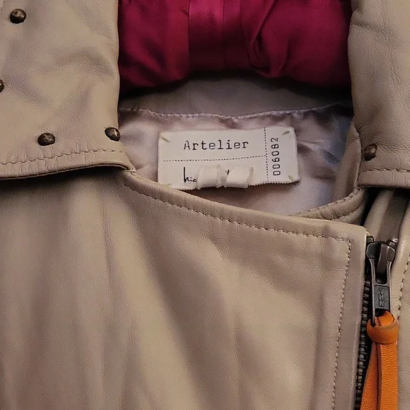 Lambskin Leather Jacket w/ Embroidery Small - Picture 5 of 14